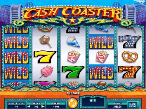 Cash Coaster Pokie Rating IGT Game Screen Cash Coaster Pokie Rating