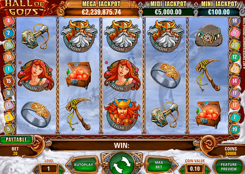 Hall of Gods Pokie Rating