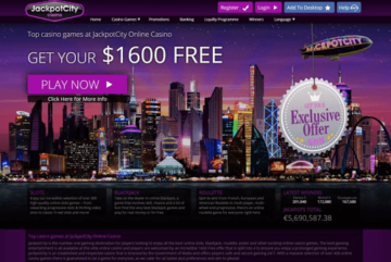 Jackpot City Casino Homepage