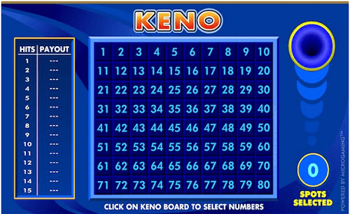 Online Keno Games Online Keno Tips